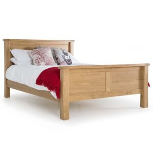 Brex Wooden Double Bed In Natural