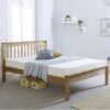 Celestas Wooden King Size Bed In Waxed Pine