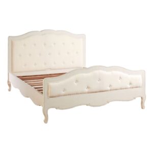 Luria Wooden King Size Bed In White