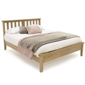Romero Low Footboard Wooden Double Bed In Natural