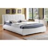Dorado Faux Leather Double Bed In White