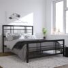 Bannister Metal Double Bed In Black