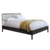 Burbank Wooden King Size Bed In Black