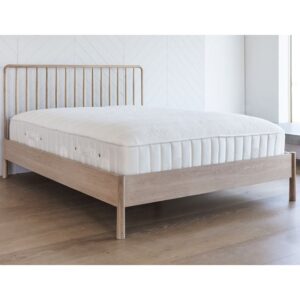 Burbank Wooden King Size Bed In Oak