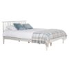 Afon Wooden Double Bed In White