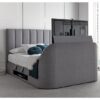 Milton Ottoman Marbella Fabric King Size TV Bed In Grey