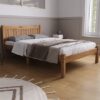 Rio Pine Wood Double Bed In Pine