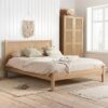 Celina Wooden Double Bed In Oak