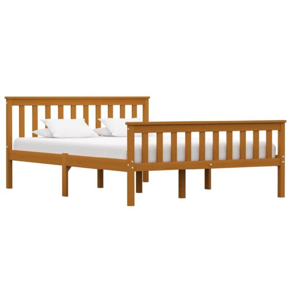Chilliwack Wooden Double Bed In Honey Brown