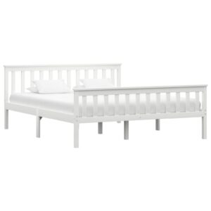 Chilliwack Wooden King Size Bed In White