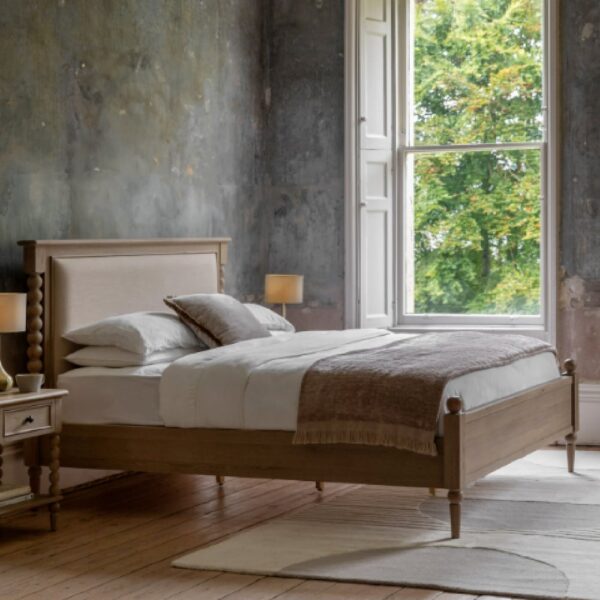 Arta Wooden Super King Size Bed In Natural