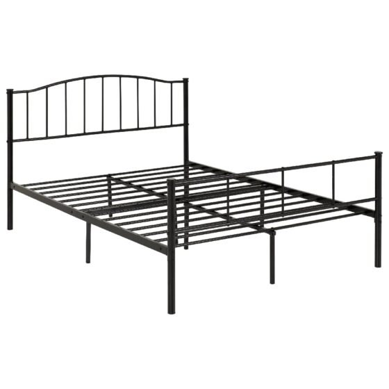 Navarre Metal Double Bed In Black