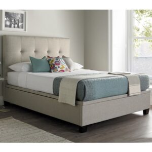 Walker Fabric Ottoman Storage Super King Size Bed In Oatmeal